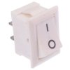 White On-Off Rectangle Rocker Switch SPST