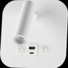 240026 LED bedside lamp, 8 W, 3000 K, 830 lm, IP20, USB, white, CREE ch