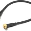 Coaxial cable, SMA jack (straight) to MCX plug (angled), 50 Ω, RG-178/U, grommet black, 152.4 mm, 65501710415301