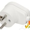 Wtyczka kątowa rozbieralna 2P+Z 16A 250V biały WT-16/BIAŁY ORNO