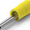 Insulated pin cable lug, 3.0-6.0 mm², AWG 12 to 10, yellow, 160404-2