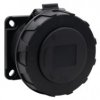 Gniazdo przemysłowe tablicowe proste 32A 3p 200V-250V /FE/ IP67 czarne