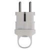 Wtyczka prosta biała 230V AC z uchwytem, Emos P0038