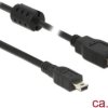 Kabel Delock USB 2.0 typu a - złącze męskie mini USB 2.0 B, 2,0 m, czarny