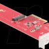 90889 PCI Express 5.0 x4 Card to 1 x internal NVMe M.2 Key M - Low Pro