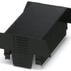 Upper part of housing, ABS/PC, (W x H x D) 90.1 x 74.65 x 36.95 mm, black, for enclosure, 1074882