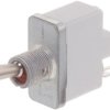 Toggle switch, metal, 1 pole, latching, On-Off, 15 A/28 VDC, silver-plated, 3531-021N000