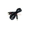 Kabel Jack 3,5 - 2xRCA 1,5m Stereo, VITALCO