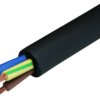 Rubber control line H07RN-F 2 x 1.5 mm², unshielded, black, H07RN-F 2X1,50 SCHWARZ