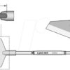 C245949 C245 soldering tip, blade shape, C245949/32.0 mm, angled