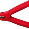 Battery charging pliers, pole sign +, 1 kA, 150 mm, red, H 1000 ROT