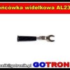 Końcówka widełkowa AL2323 czarna