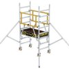 MUNK Günzburger Steigtechnik 125132 Powłoka aluminiowa, aluminium Rusztowanie na kółkach Maksymalna wysokość robocza: 4.