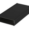 Aluminum enclosure kit, (L x W x H) 106 x 200 x 32 mm, black, IP65, 84106200.HMT1