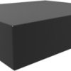Steel enclosure, (L x W x H) 432 x 356 x 102 mm, black (RAL 9005), 1441-40BK3