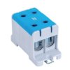 Blok rozdzielczy ‑ odgałęźny 2 ‑ polowy 16-95mm2 niebieski montaż płaski FJ-E95/2/B 1000061