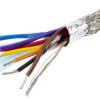 Kabel do transmisji danych 0,23 mm² 8 -rdzeniowy Ekranowany 24 AWG AWG PVC 300 V