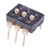 NDI-03SV APEM 3-Way 2.54mm Low Profile PCB Through Hole DIP Switch SPST