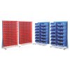 Topstore MSA1.5 Louvred Panel Spacemaster TC Bin Kits - Inc 60 x TC3 Red Bins