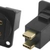 RS PRO Złącze USB Prosty USB typu C Panel 1-portowe