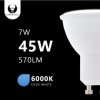 Żarówka LED GU10 7W 230V 6000K 570lm Forever Light RTV003442