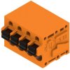 PCB terminal, 4 pole, pitch 5.08 mm, AWG 24-12, 20 A, spring-clamp connection, orange, 1330730000