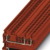 Through terminal block, spring balancer connection, 0.08-1.5 mm², 3 pole, 17.5 A, 6 kV, red, 3037274