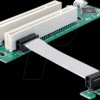 41341 Riser PCIe>2x PCI, 32-bit cable, 9 cm, left insertion