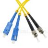 Patchcord światłowodowy SC/UPC-ST/UPC, SM, 9/125, dupleks, włókno G652D, 2m