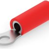 Uninsulated ring cable lug, 8.7 mm², AWG 8, 5 mm, red, 696050-1