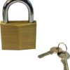 Kłódka średnica szekli: 6.3mm RS PRO z kluczem W budynkach, na zewnątrz mosiężna Mosiądz