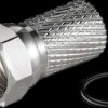 81018 F-connector, for 7 mm diameter coaxial cable, with O-ring, big n