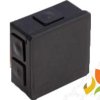 Puszka instalacyjna PF natynkowa 86x86x40 6-wlotowa dławice gumowe IP55 czarna 002-05 VIPLAST