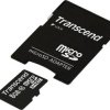Karta pamięci microSDHC Transcend, 8 GB, class 10, adapter SD