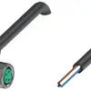 Sensor actuator cable, M8 cable socket, angled, A to open end, 4 pole, 5 m, PVC, black, 3 A, 226033