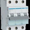 MBN325 Circuit breaker, 3-pole, 6 kA, B characteristic, 25 A, 3 modules