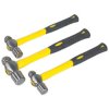 Sealey AK2031 Ball Pein Hammer Set 3pc Fibreglass Shaft
