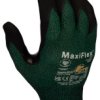 Rękawice robocze ATGzakres: MaxiFlex Cut Zielony materiał: Szkło, HPPE, Nylon zerwanie: Tak ścieranie: Takpowłoka: