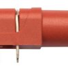 Gniazdo bananowe Żeński Połączenie lutowane typ Gniazdo bananowe Czerwony 24A Schutzinger rozmiar 4 mm