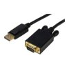 StarTech.com DP2VGAMM6B DisplayPort To VGA - 6ft - Active - Black