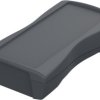 ABS handheld enclosure, (L x W x H) 119.3 x 64.9 x 26.5 mm, gray (RAL 7024), IP40, 82403124