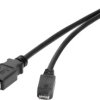 Renkforce Kabel USB USB 2.0 Złącze męskie USB-A, Złącze męskie USB Micro-B 3.00 m czarny styki pozłacane RF-4724427