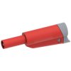PJP 1076-R Stackable Shrouded 4mm Plug Red