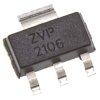 MOSFET Typ P-kanałowy 450 mA SOT-223 60 V Rozszerzenie 4-pinowy Powierzchnia 200 mW DiodesZetex 5 Ω