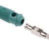 Adapter z wtykiem bananowym Męski Połączenie lutowane typ Wtyk bananowy Zielony 30A Hirschmann Test & Measurement