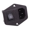 C14 IEC Fused and Switched Inlet Socket 10A