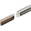 66705 D-Sub HD 50 pin male metal, solder version, 2 pieces