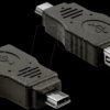 65399 USB mini male > USB 2.0-A female OTG