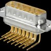 D-SUB plug, 15-pin, angled, RM 9.4