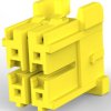 Plug housing, 4 pole, pitch 3.3 mm, straight, yellow, 4-1971905-2